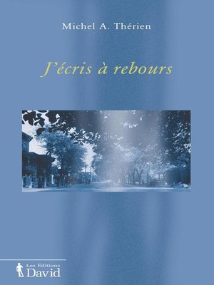 cover image of J'écris à rebours